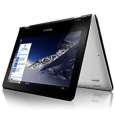 Lenovo YOGA 300 Convertible Laptop, Intel Celeron, 2GB RAM, 32GB SSD, 11.6 Touch Screen White Lenovo YOGA 300 Convertible Laptop, Intel Celeron, 2GB RAM, 32GB SSD, 11.6 Touch Screen White